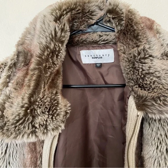 Sanctuary Faux Fur Bomber Jacket - Picture 2 of 4